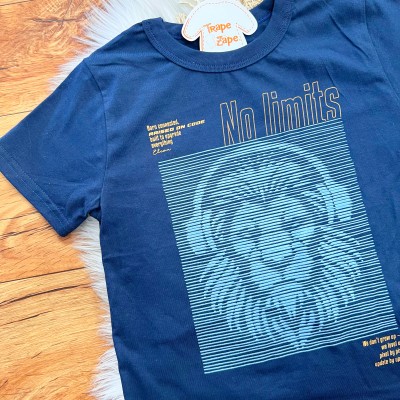 Conj. Camiseta No Limits e Bermuda - Marinho